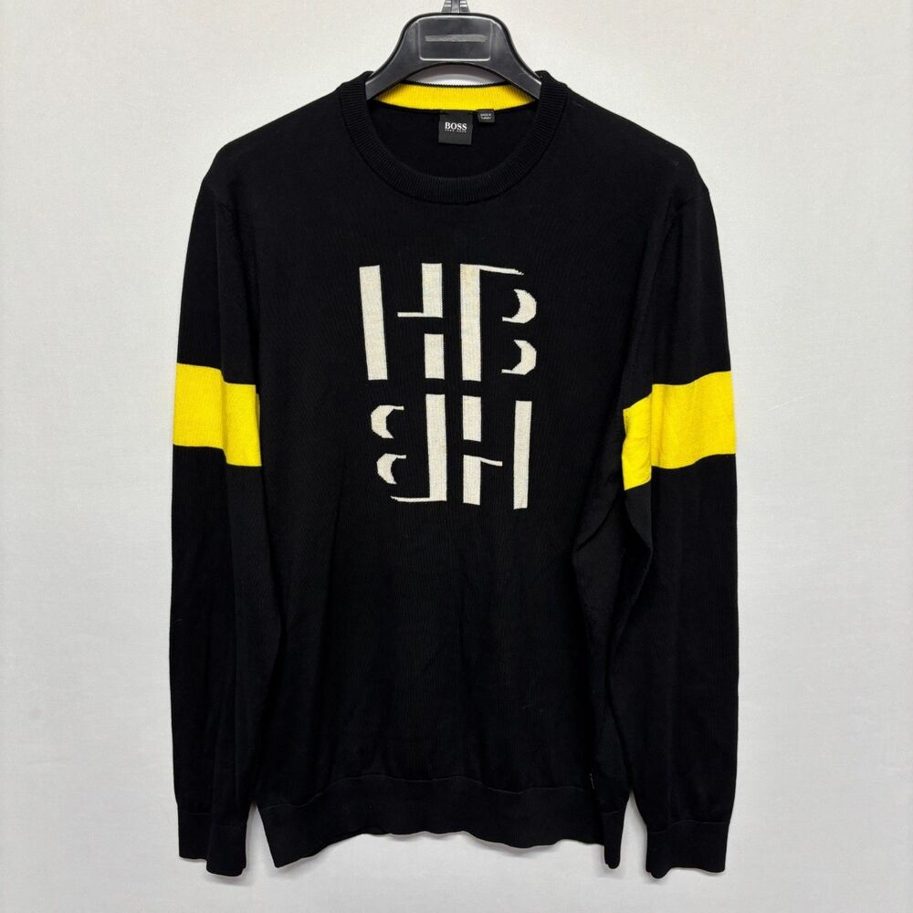 Hugo Boss Men Pullover Sweater Size XL X-Large Cotton C128 -24
